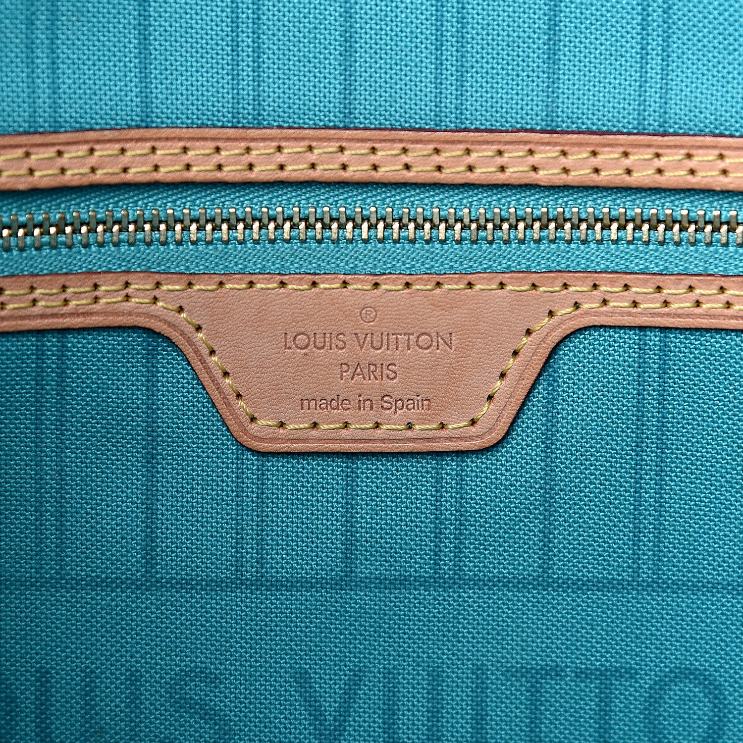 Louis Vuitton Monogram V Neverfull MM Turquoise 6 of 15
