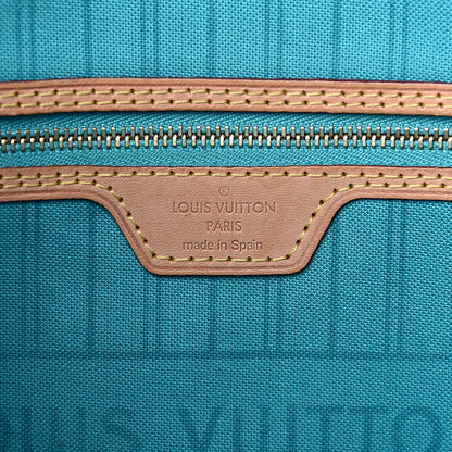 Louis Vuitton Monogram V Neverfull MM Turquoise 6 of 15