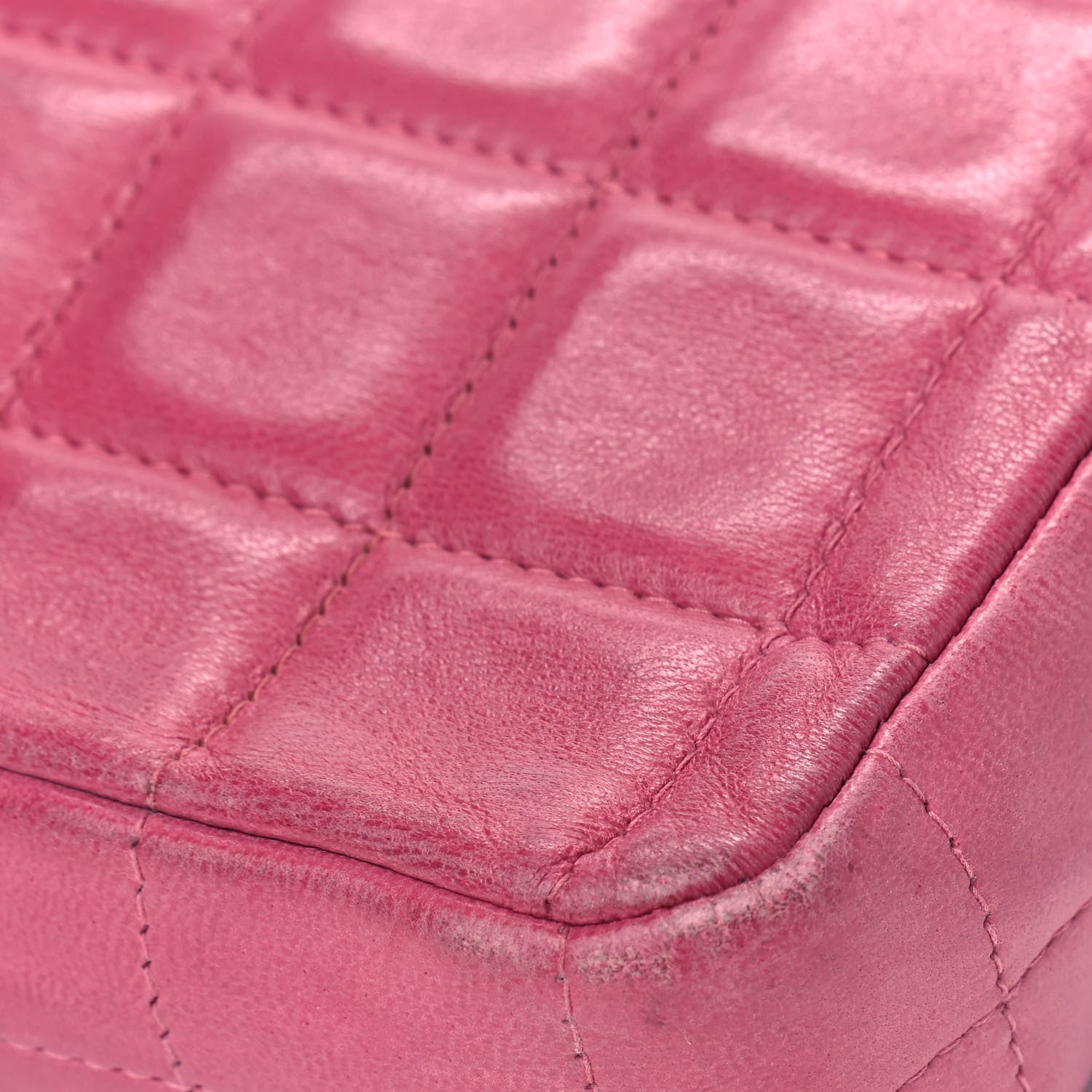Chanel Lambskin East West Chocolate Bar Flap Pink 7 of 13