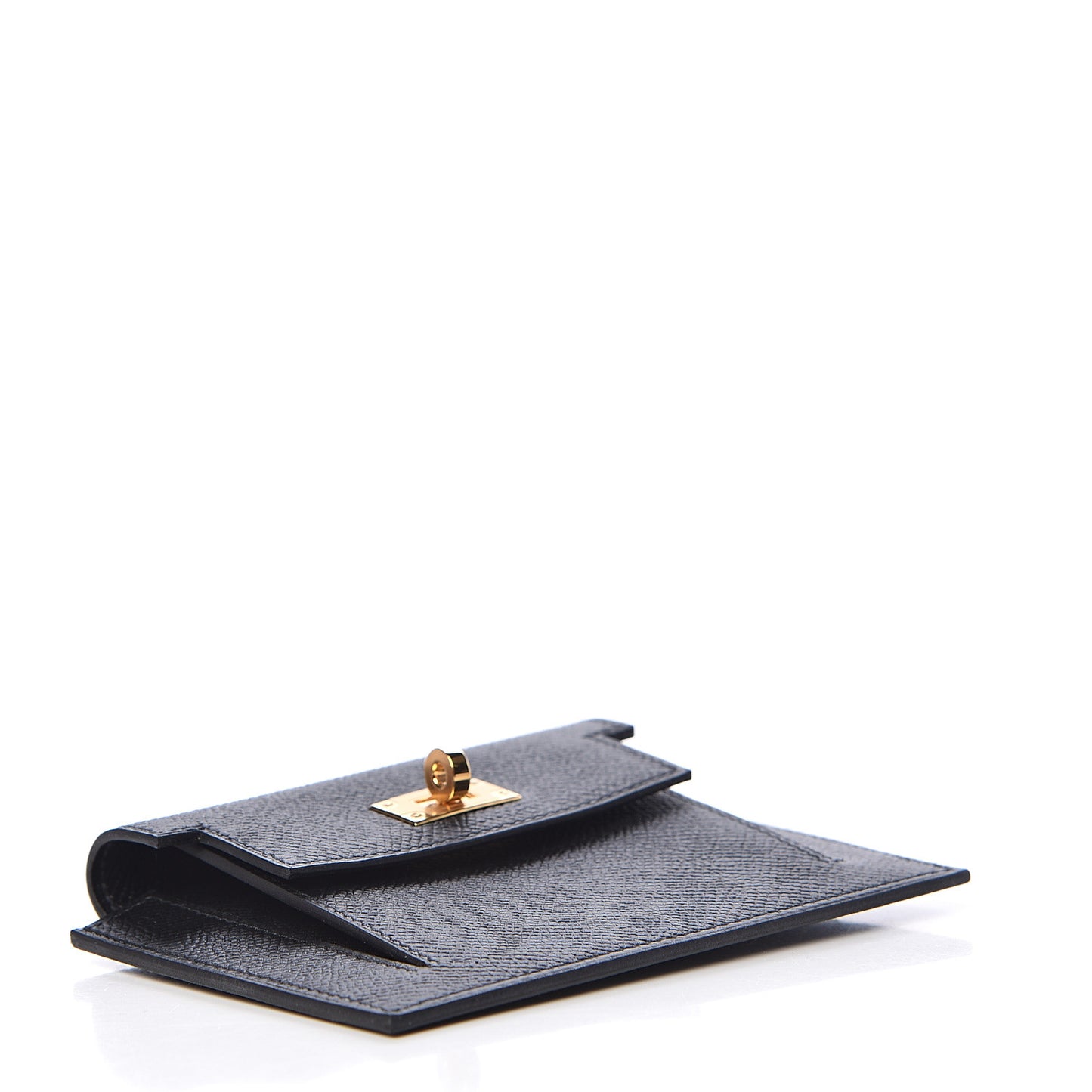 Epsom Kelly Pocket Compact Wallet Black