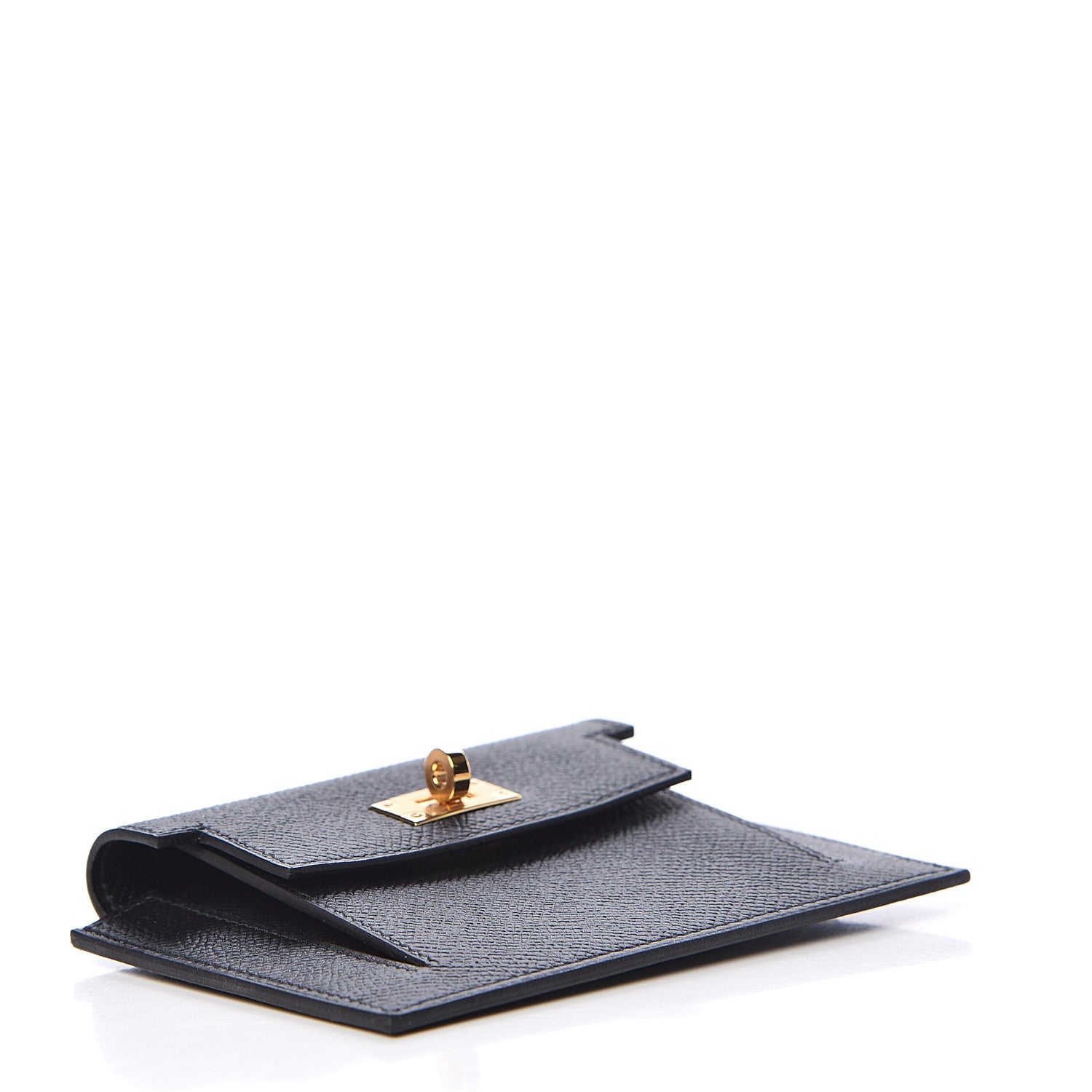 Hermes Epsom Kelly Pocket Compact Wallet Black 4 of 8