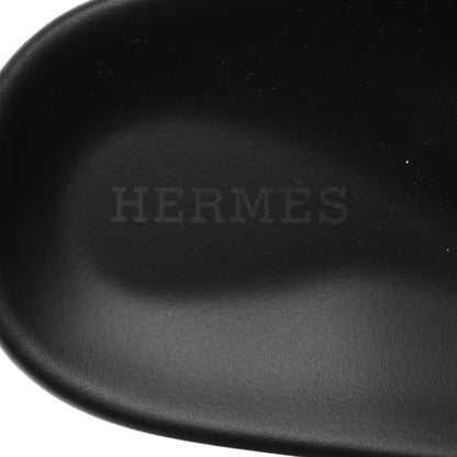Hermes Calfskin Womens Chypre Sandals 35 Black 8 of 9
