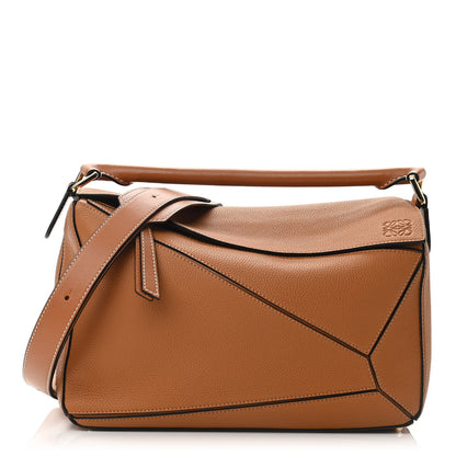 Loewe Calfskin Medium Puzzle Bag Light Caramel 1 of 9