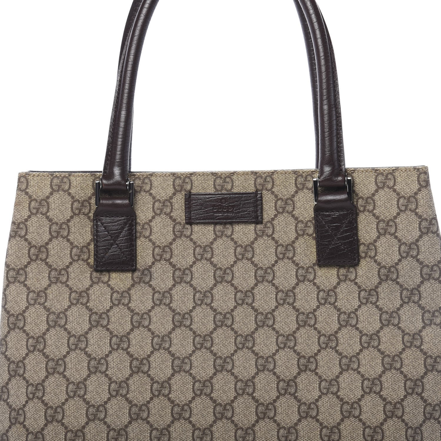 Gucci GG Plus Monogram Small Vertical Tote Dark Brown 8 of 10