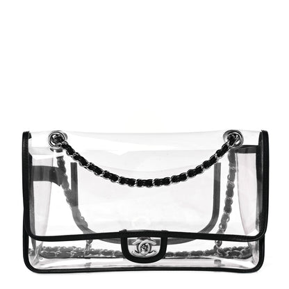 Chanel Lambskin Vinyl Large Naked Flap Black 1 of 8