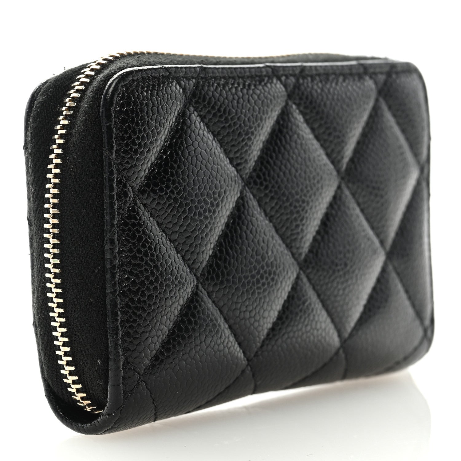 Chanel Caviar Quilted Multi Chain CC Zip Coin Purse Black 3 of 7