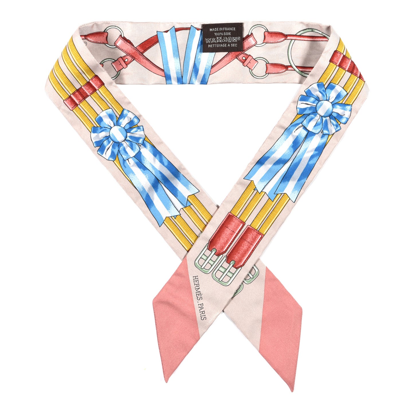 Silk Jumping Twilly Beige Rose Vieux Rose