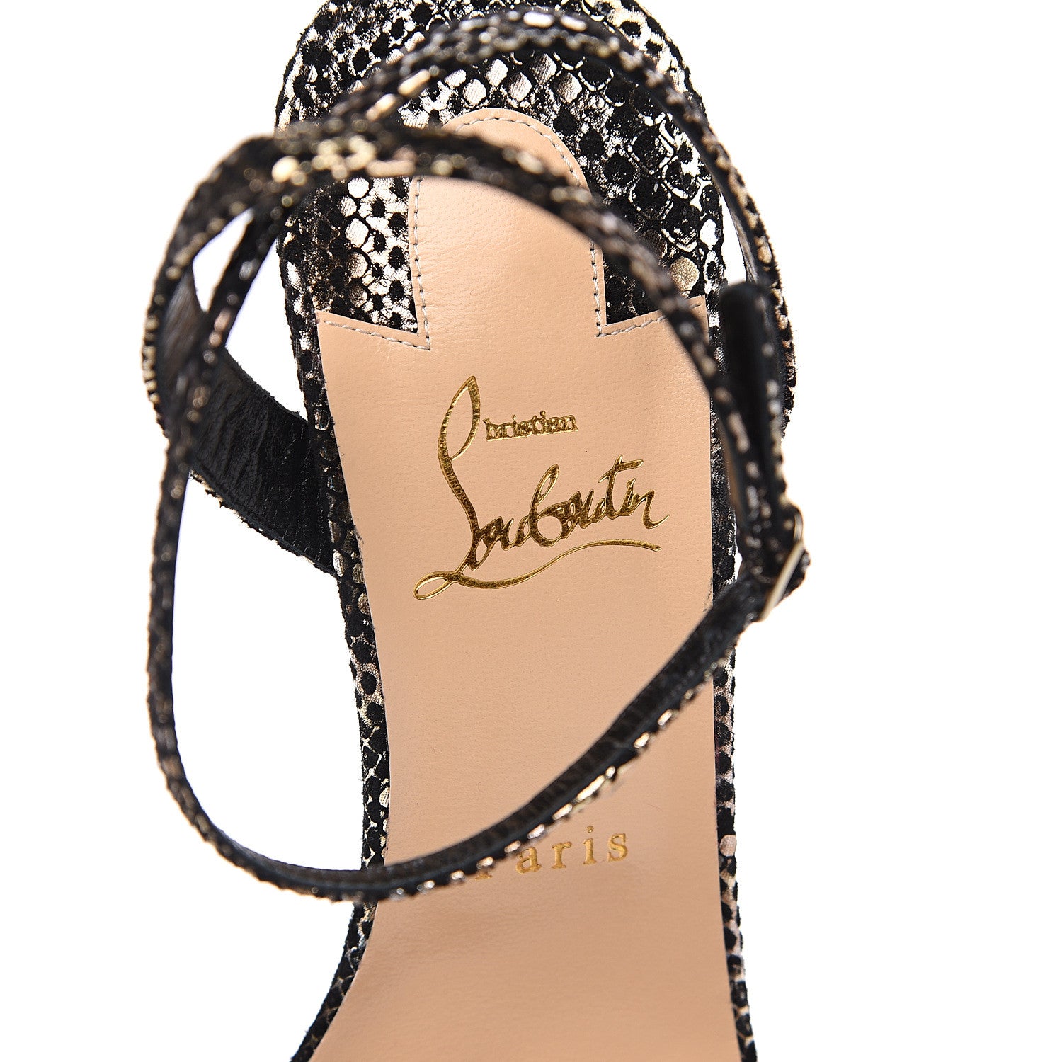 Christian Louboutin Suede Loubi Queen 120 Pumps 40.5 Black Platine 7 of 8