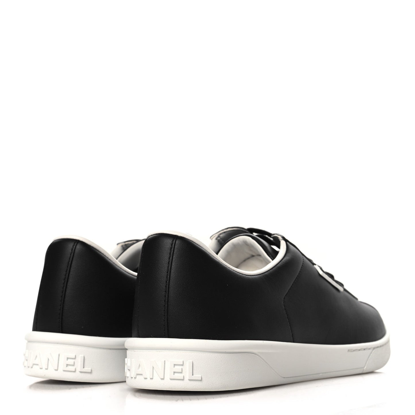 Calfskin CC Mens Sneakers 42 Black