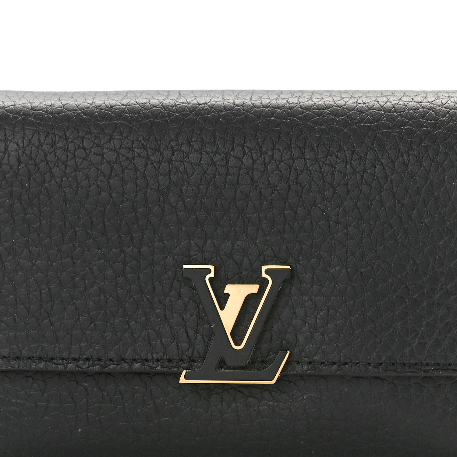Louis Vuitton Taurillon Capucines Compact Wallet Black 8 of 8