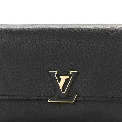 Louis Vuitton Taurillon Capucines Compact Wallet Black 8 of 8