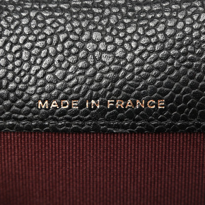 Chanel Caviar Quilted Flap Card Holder Wallet Black 7 of 9
