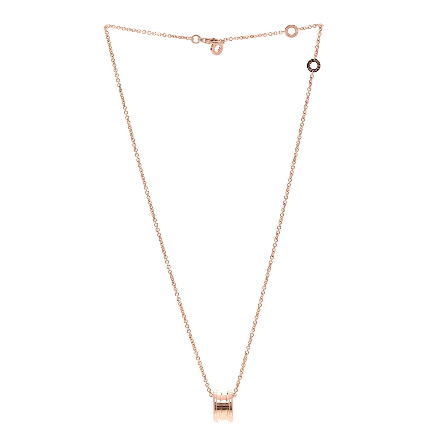 Bulgari 18K Rose Gold B.Zero1 Pendant Necklace 3 of 8