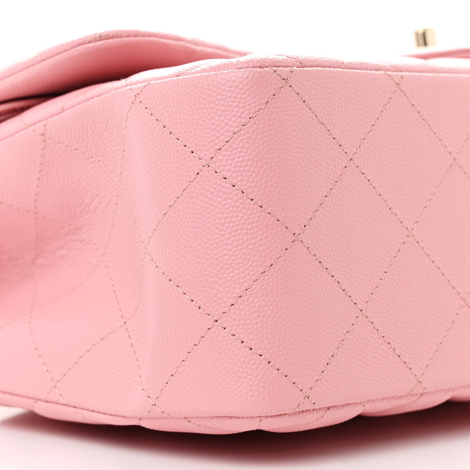 Chanel Caviar Quilted Jumbo Double Flap Pink 9 of 10