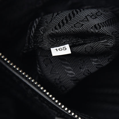 Prada Nappa Ruffle Bag Black 6 of 10