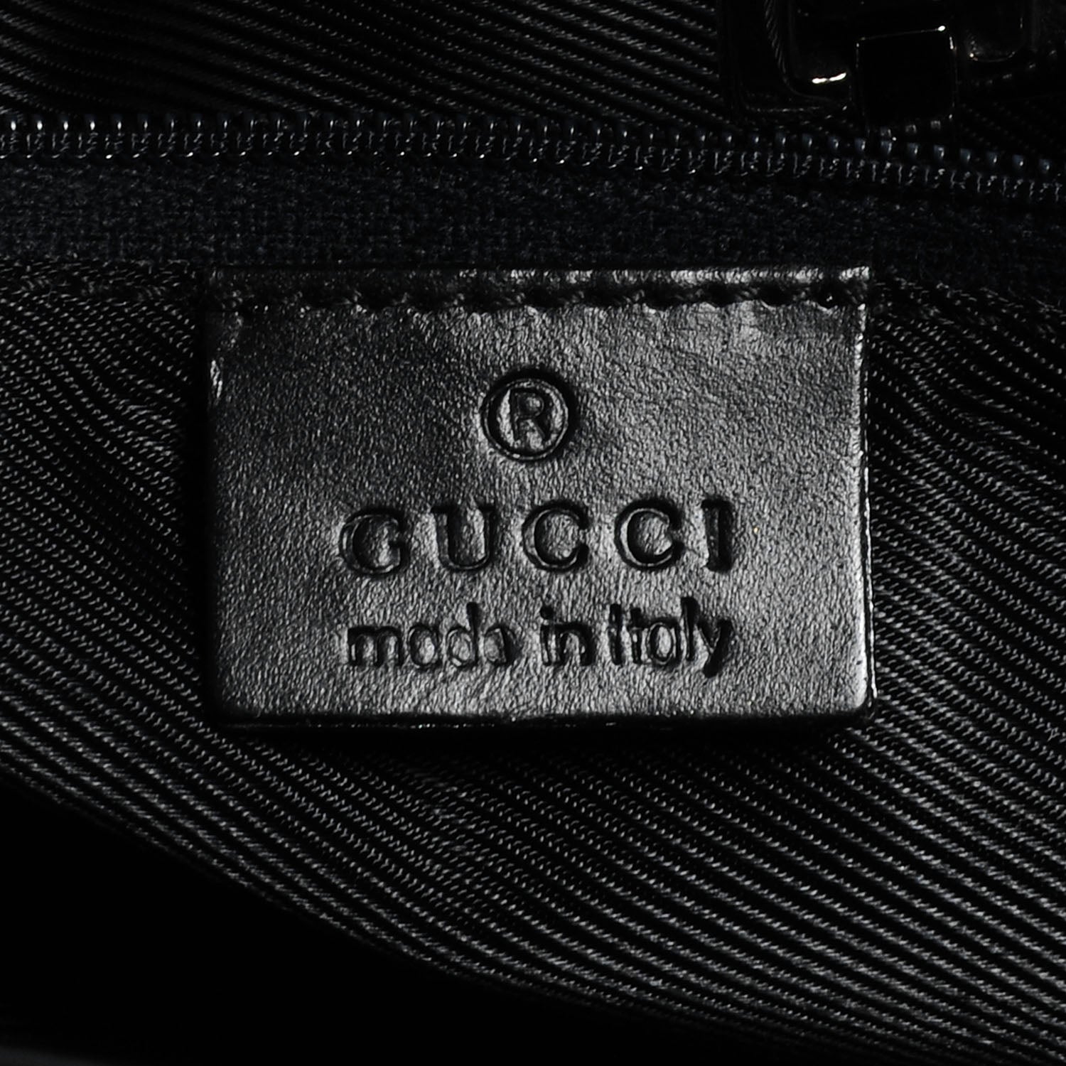Gucci Monogram Piston Handbag Black 6 of 7