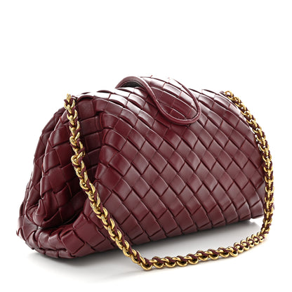 Bottega Veneta Nappa Intrecciato Teen The Lauren 1980 Clutch With Chain Barolo 3 of 11