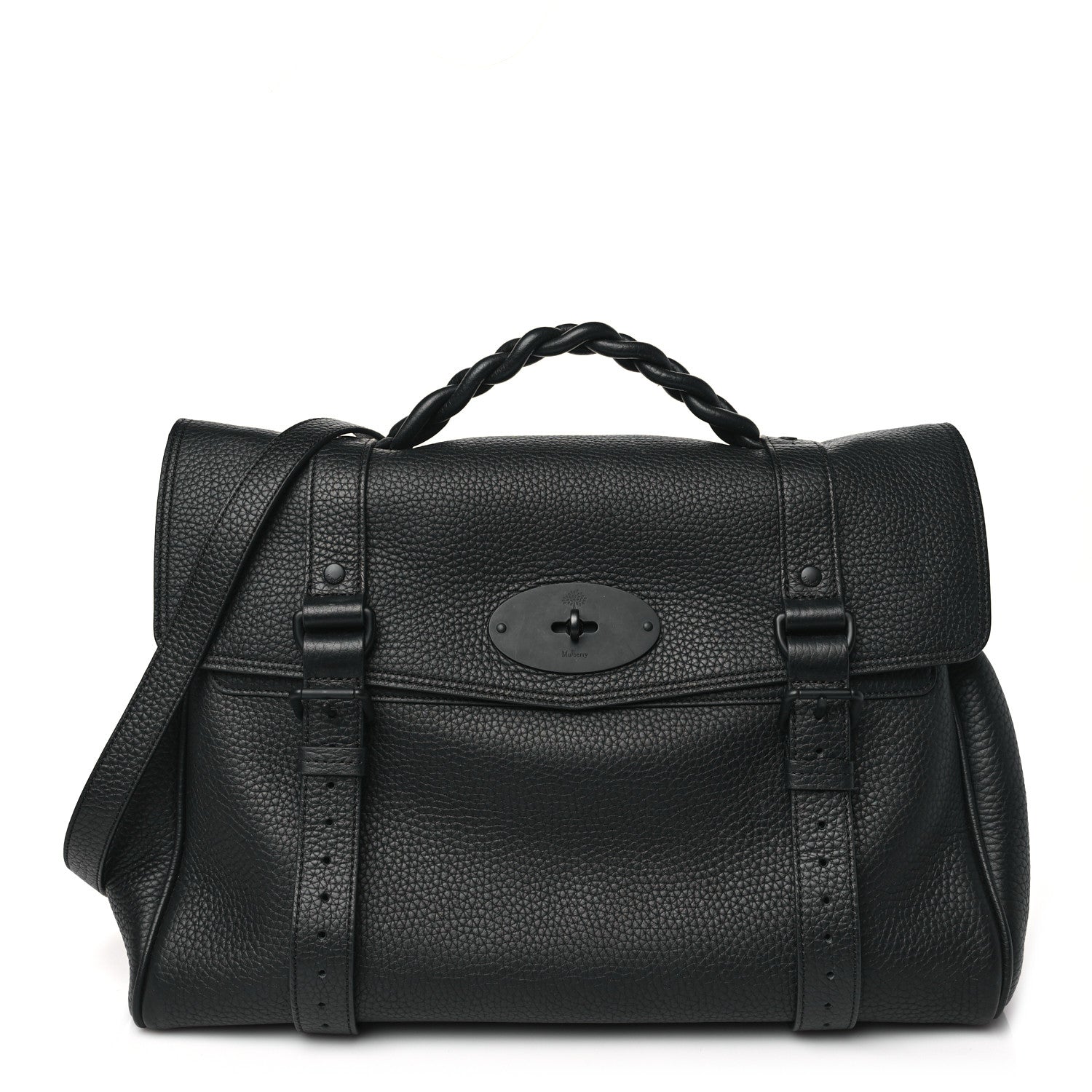 Mulberry Heavy Grain Oversized Alexa Black 1 of 10