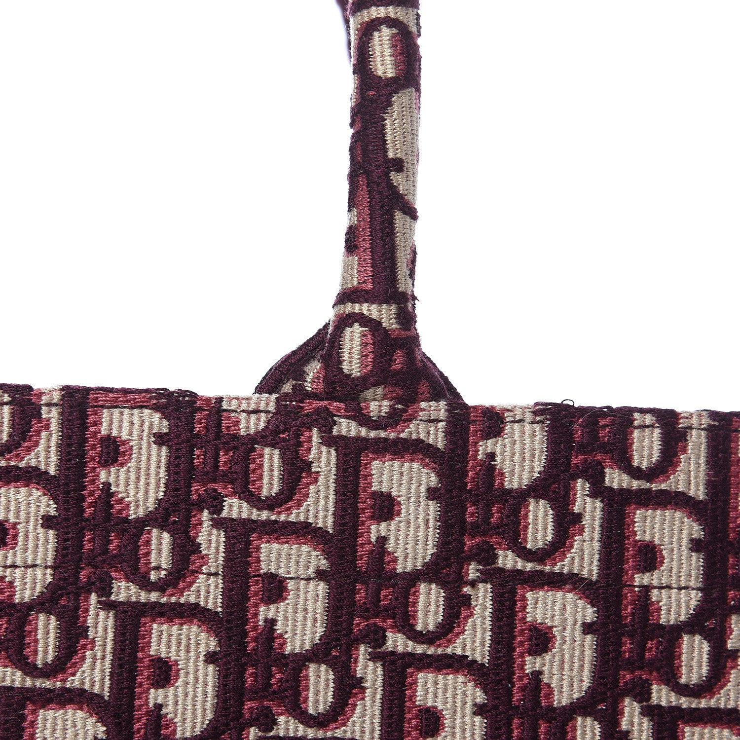 Christian Dior Oblique Medium Book Tote Burgundy Multicolor 11 of 15