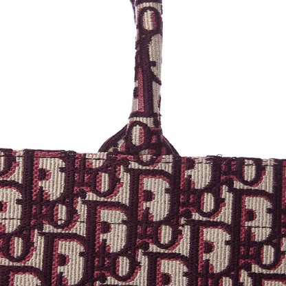 Christian Dior Oblique Medium Book Tote Burgundy Multicolor 11 of 15