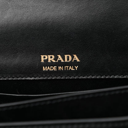 Prada City Calfskin Sidonie Small Chain Crossbody Bag Black 6 of 10