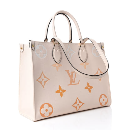 Louis Vuitton Empreinte Monogram Giant By The Pool Onthego MM Cream Saffron 3 of 10