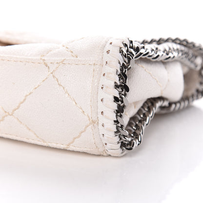 Stella McCartney Shaggy Deer Quilted Mini Falabella Fold Over Tote Chalk 14 of 17