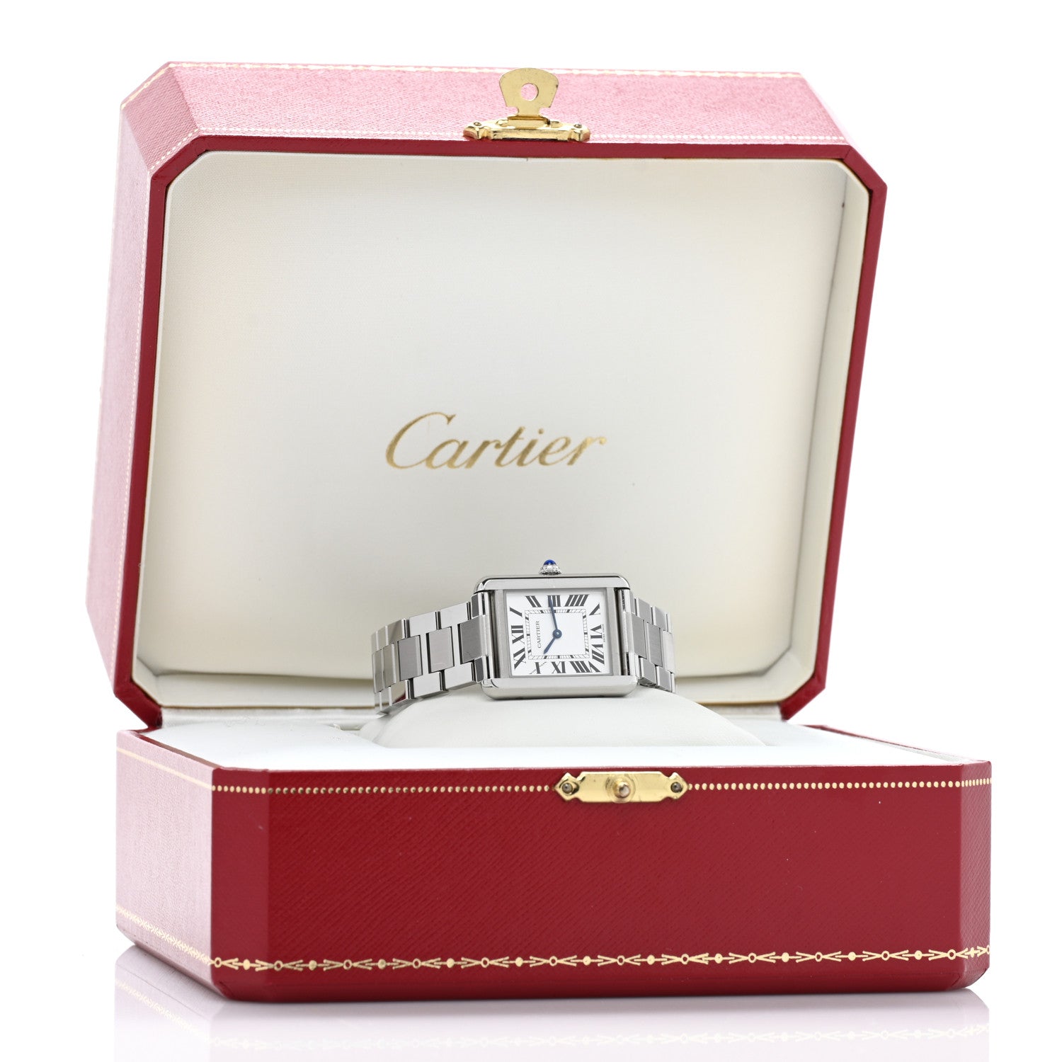 Cartier Stainless Steel 24mm Tank Solo Quartz Watch 5 of 5