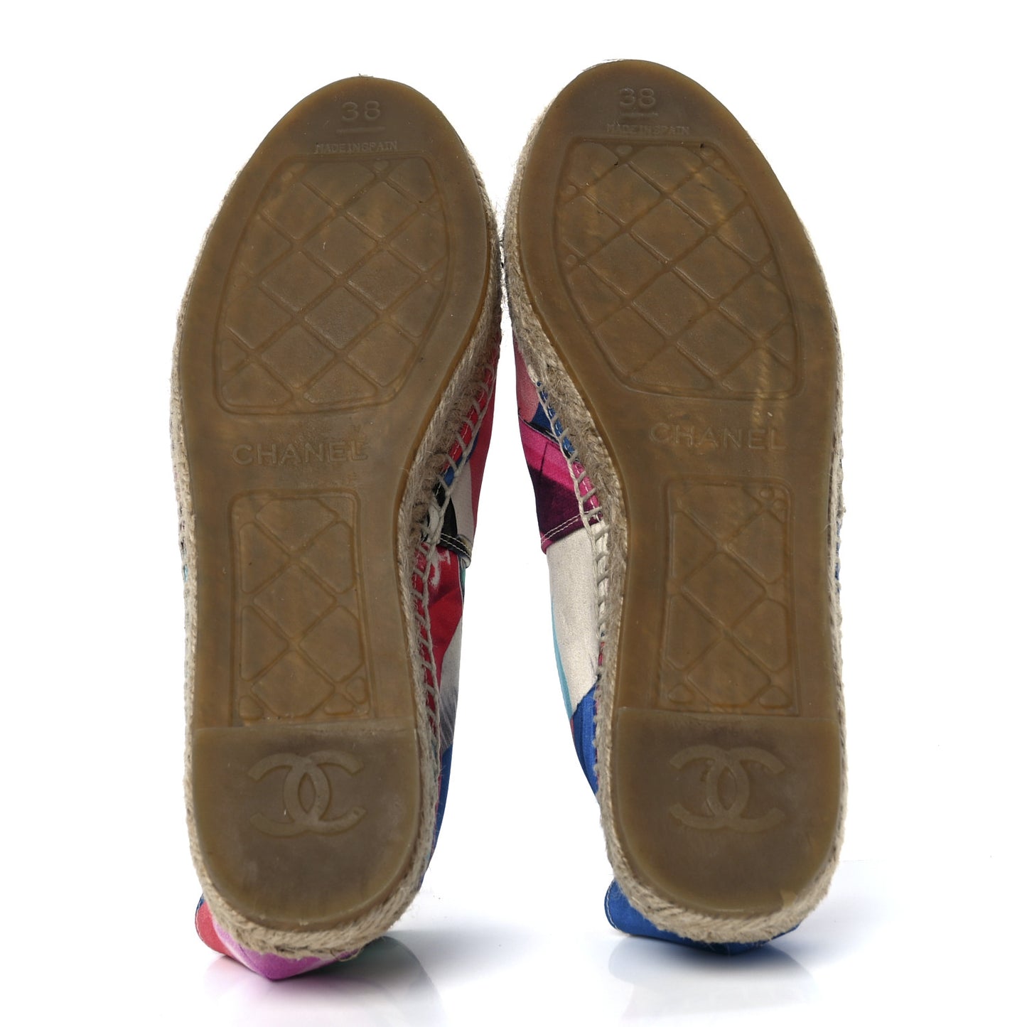 Fabric Patent CC Espadrilles 38 Multicolor Black