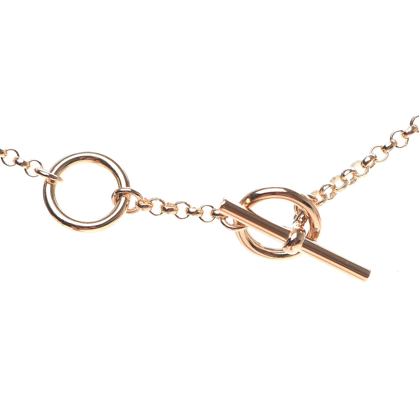 18K Rose Gold Diamond Gambade Pendant Necklace