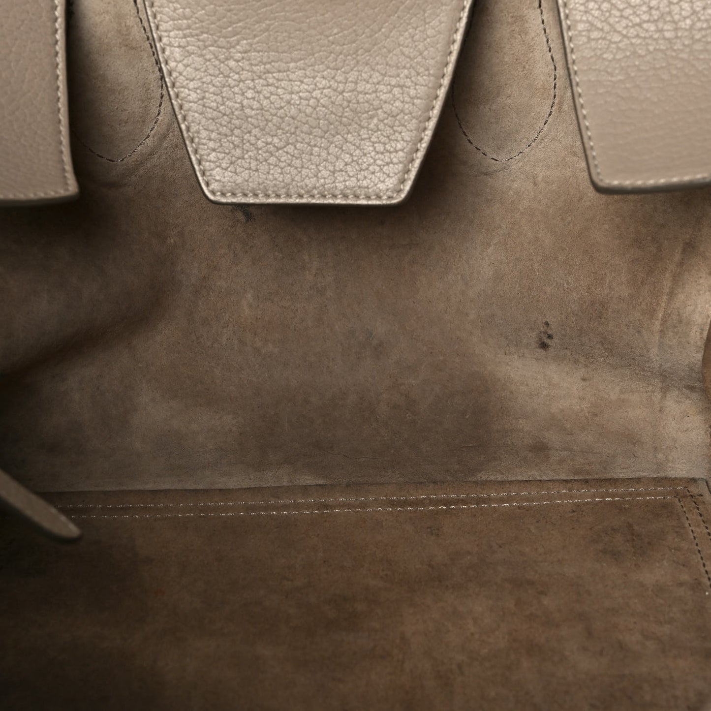 Crisped Calfskin Medium Tie Knot Tote Taupe