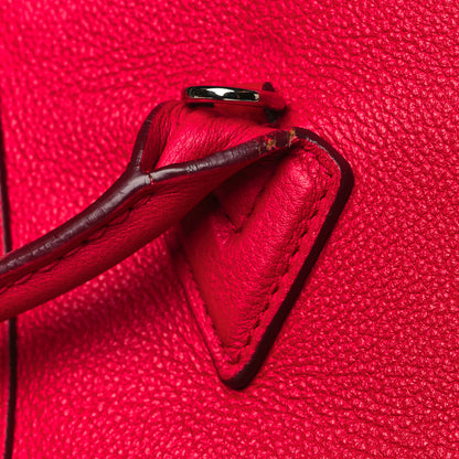 Louis Vuitton Veau Cachemire Soft Lockit MM Framboise 6 of 9