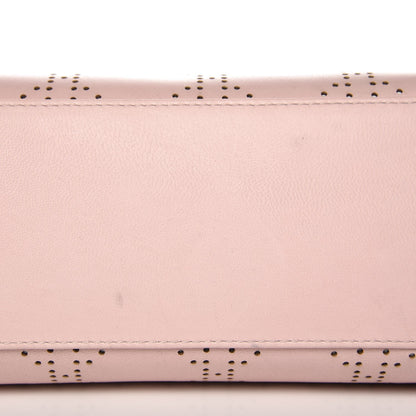 Christian Dior Calfskin Cannage Perforated East West Lady Dior Pink 10 of 11