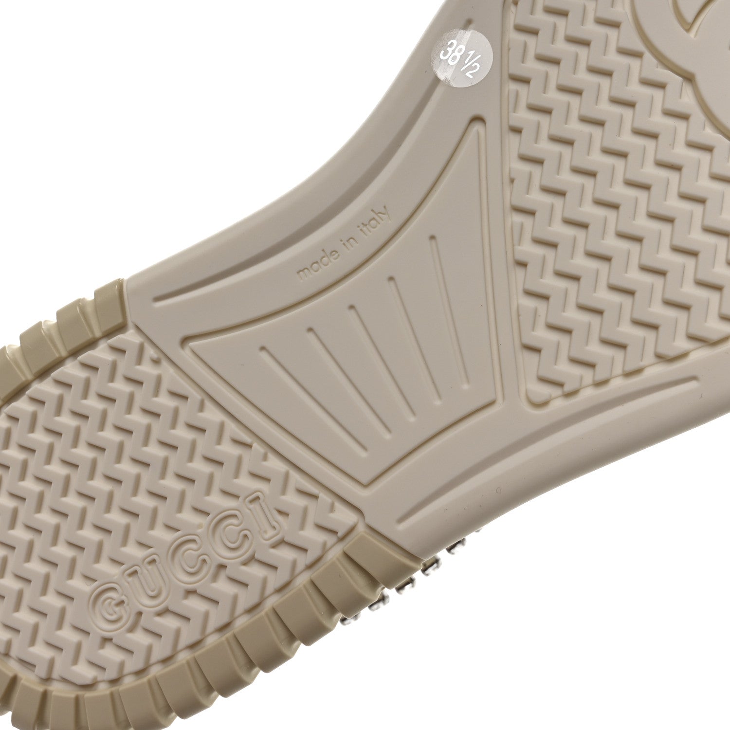 Gucci Calfskin Womens Re-Web Removable Crystal Sneakers 38.5 White 14 of 18