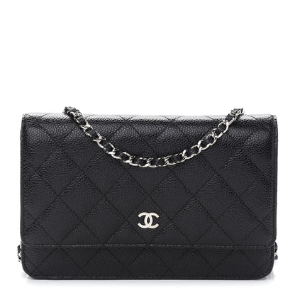 Chanel Caviar Quilted Wallet On Chain WOC Black 1 of 10