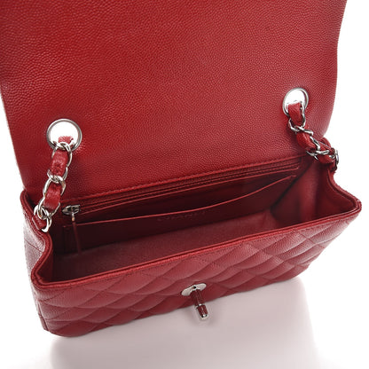 Chanel Caviar Quilted Mini Rectangular Flap Red 5 of 8