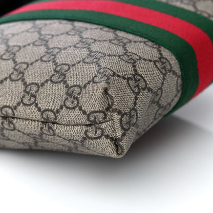 Gucci GG Supreme Monogram Web Messenger Bag Black 12 of 12