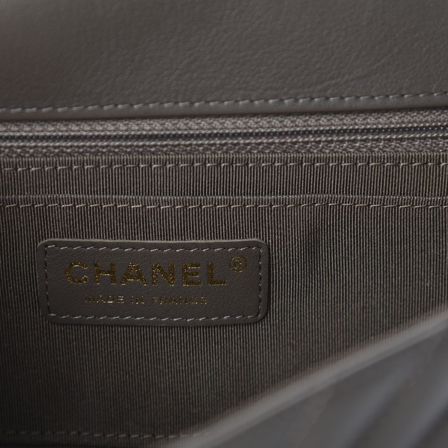 Chanel Calfskin Chevron Quilted Small Statement Flap Khaki 8 of 11