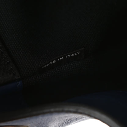 Prada Saffiano City Calfskin Bi-Color Tote Bluette Black 8 of 18