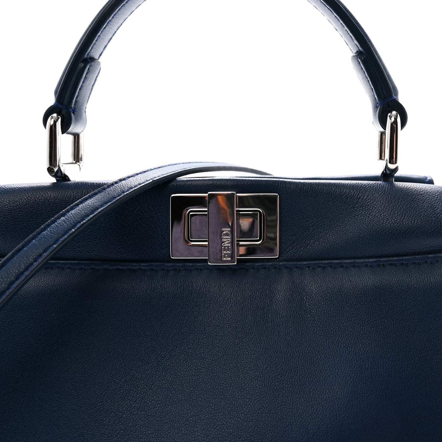 Nappa Mini Peekaboo Iconic Satchel Dark Blue