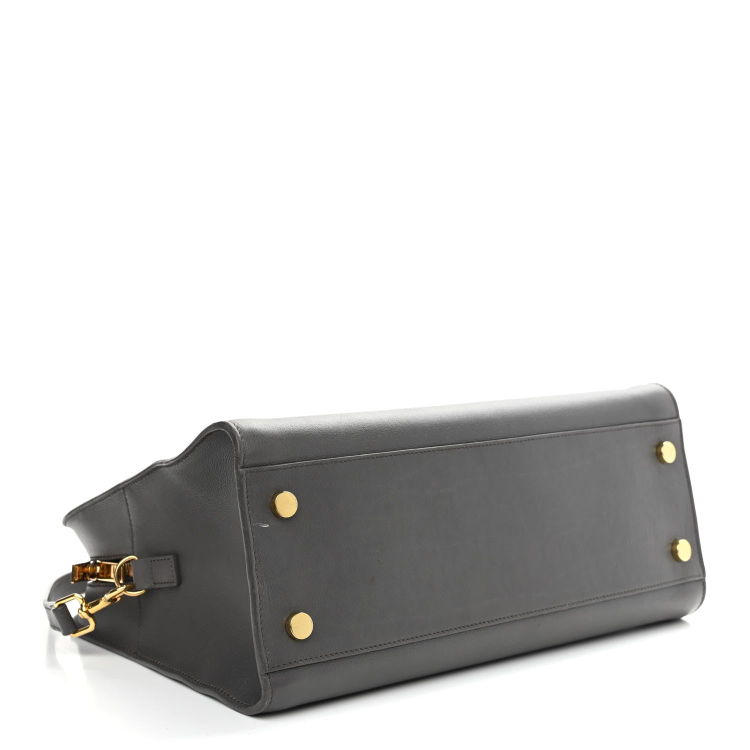 Saint Laurent Calfskin Small Monogram Cabas Grey 4 of 13