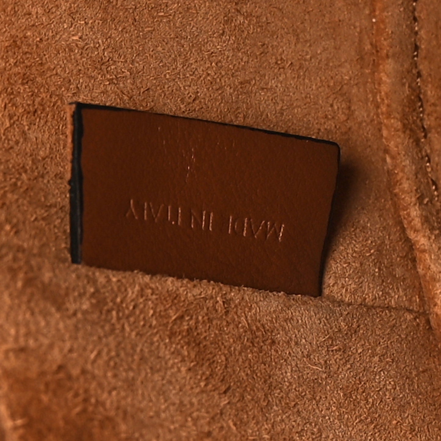 Smooth Calfskin Small Cuir Triomphe Bucket Bag Tan