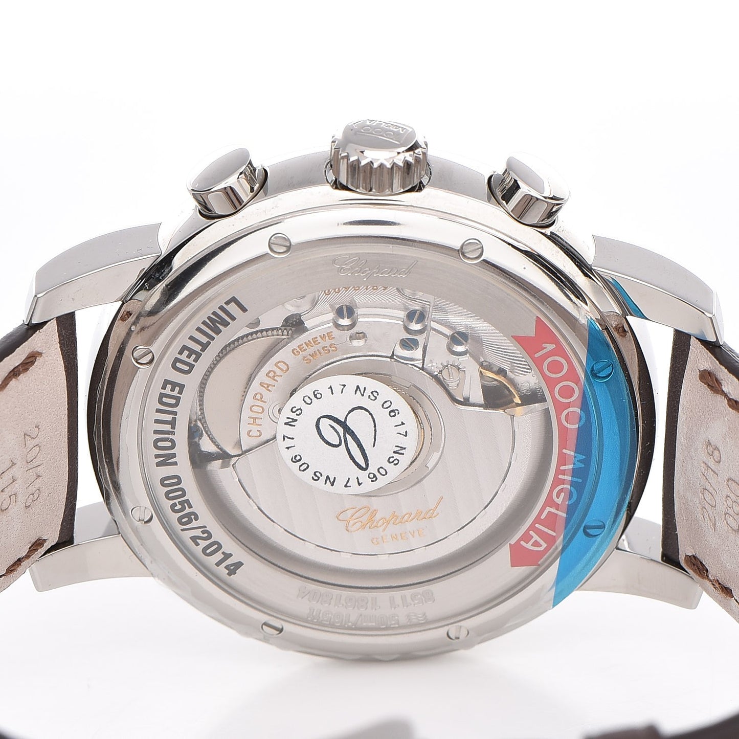 Stainless Steel Calfskin 42mm 1000 Mille Miglia Chronograph Automatic Watch