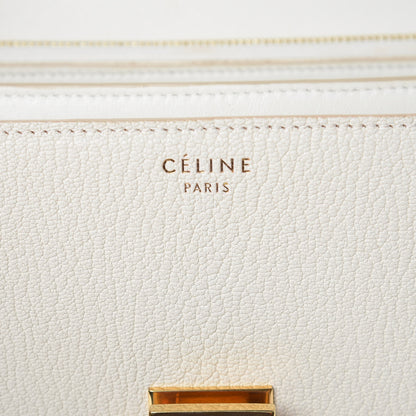 Celine Goatskin Medium Classic Box Flap Bag White 6 of 10