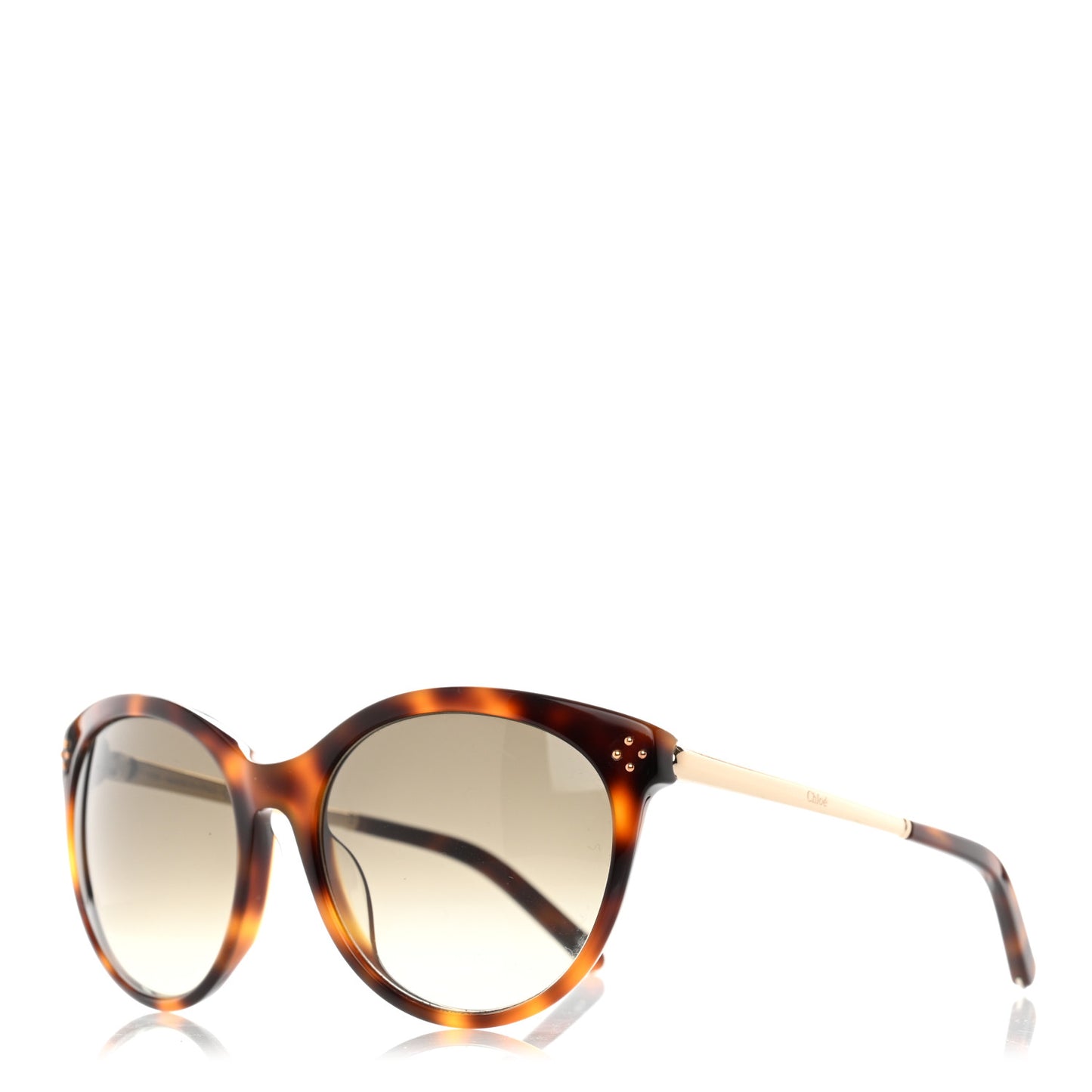 Oversized Round Sunglasses CE641S Tortoise