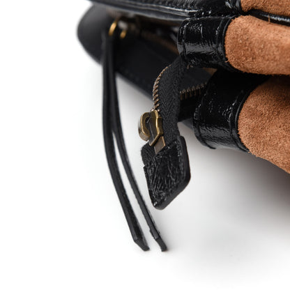 Gucci Suede Ophidia Large Re(Belle) Top Handle Bag Nocciola Black 10 of 13