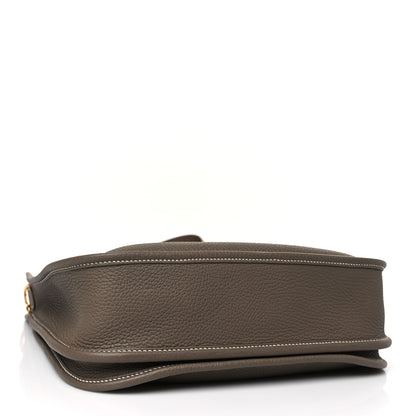 Hermes Taurillon Clemence Evelyne III PM Etoupe 4 of 9