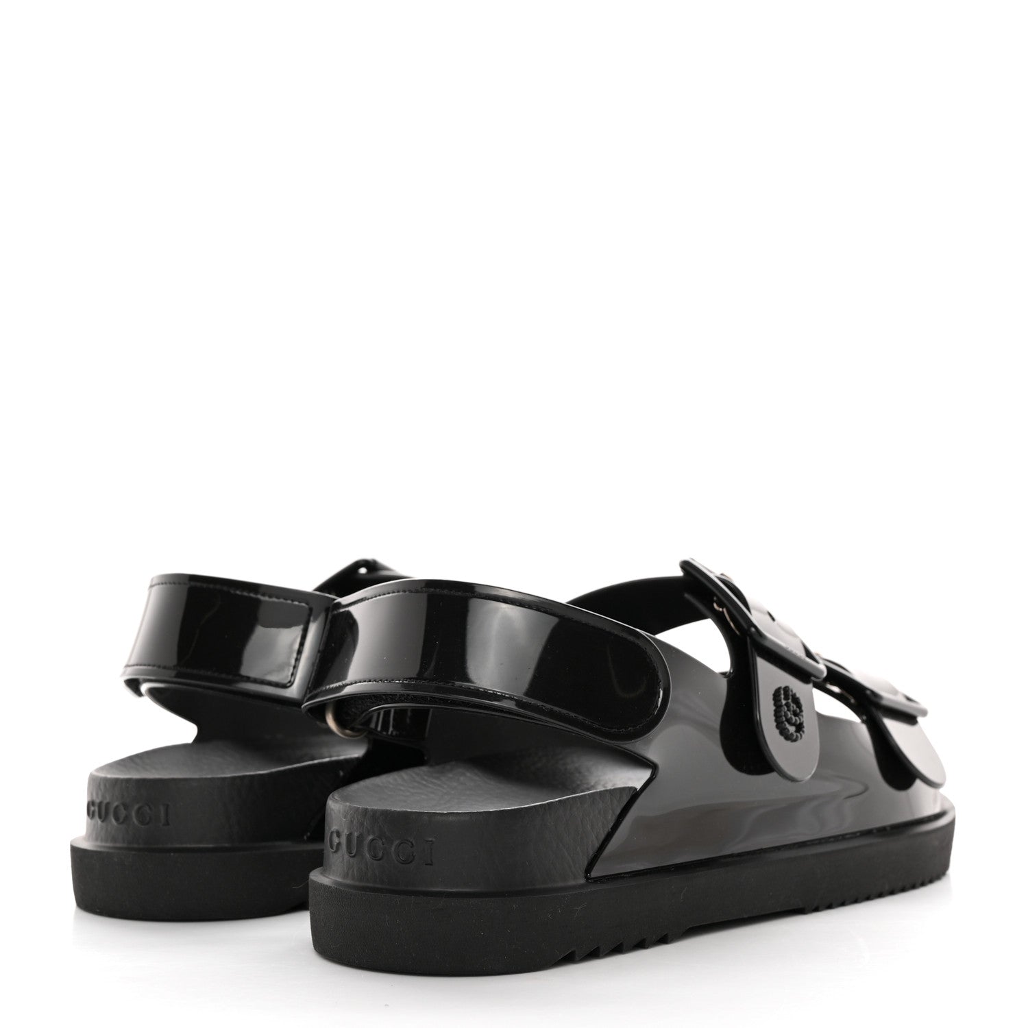 Gucci Rubber Mini Double G Womens Isla Dad Sandals 36 Black 4 of 11