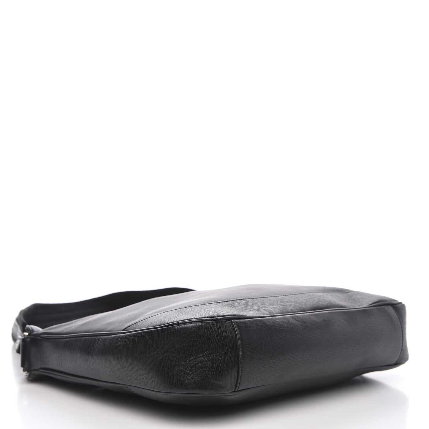 Calfskin Bamboo Top Handle Bag Black