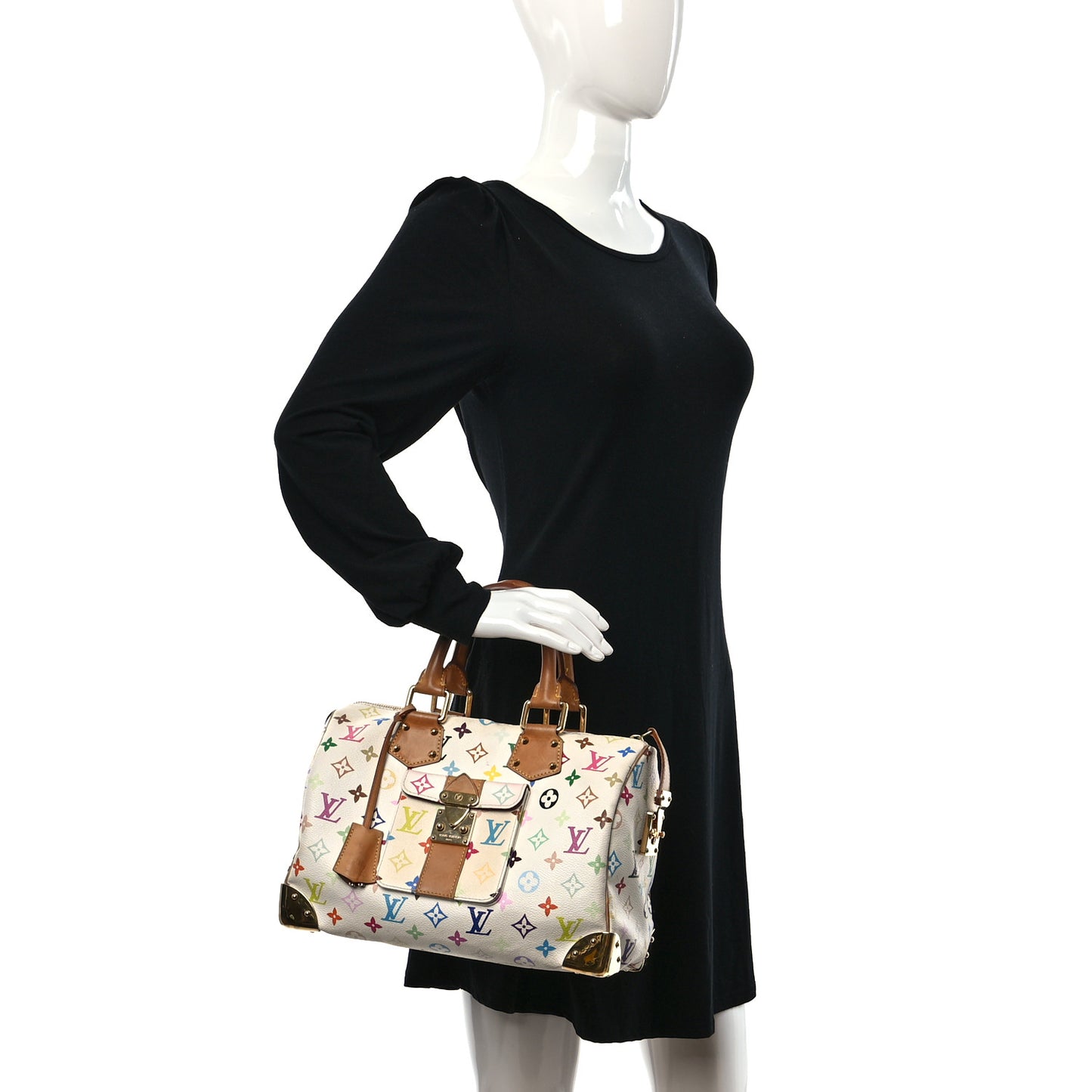 Monogram Multicolor Speedy 30 White